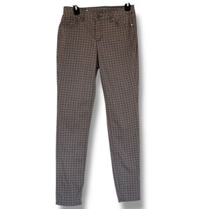Ruff Hewn Women’s Skinny Leg Jeans Tan Houndstooth Size 6